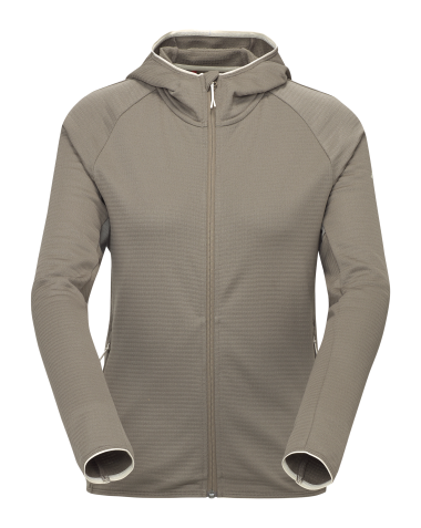 R4 Merino Waffle Hoody Jacket  ash