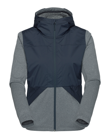 R4 Hybrid Merino Fleece Hoody navy