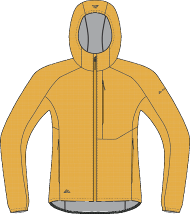 R4 Merino Waffle Hoody Jacket honeycomb