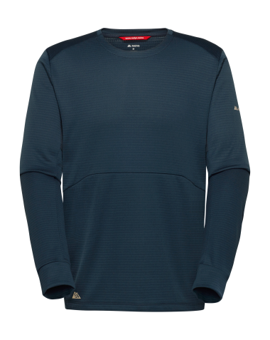 R4 Merino Waffle Sweater M navy