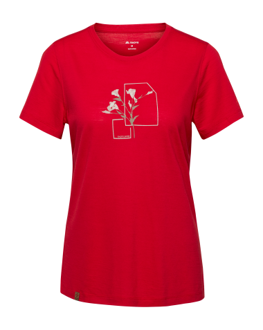 R5 Light Merino Flower T W signal red